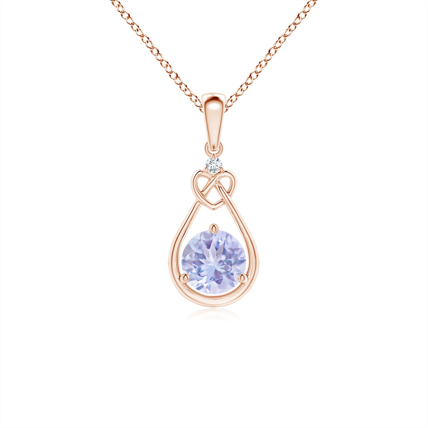 A - Tanzanite / 0.51 CT / 14 KT Rose Gold