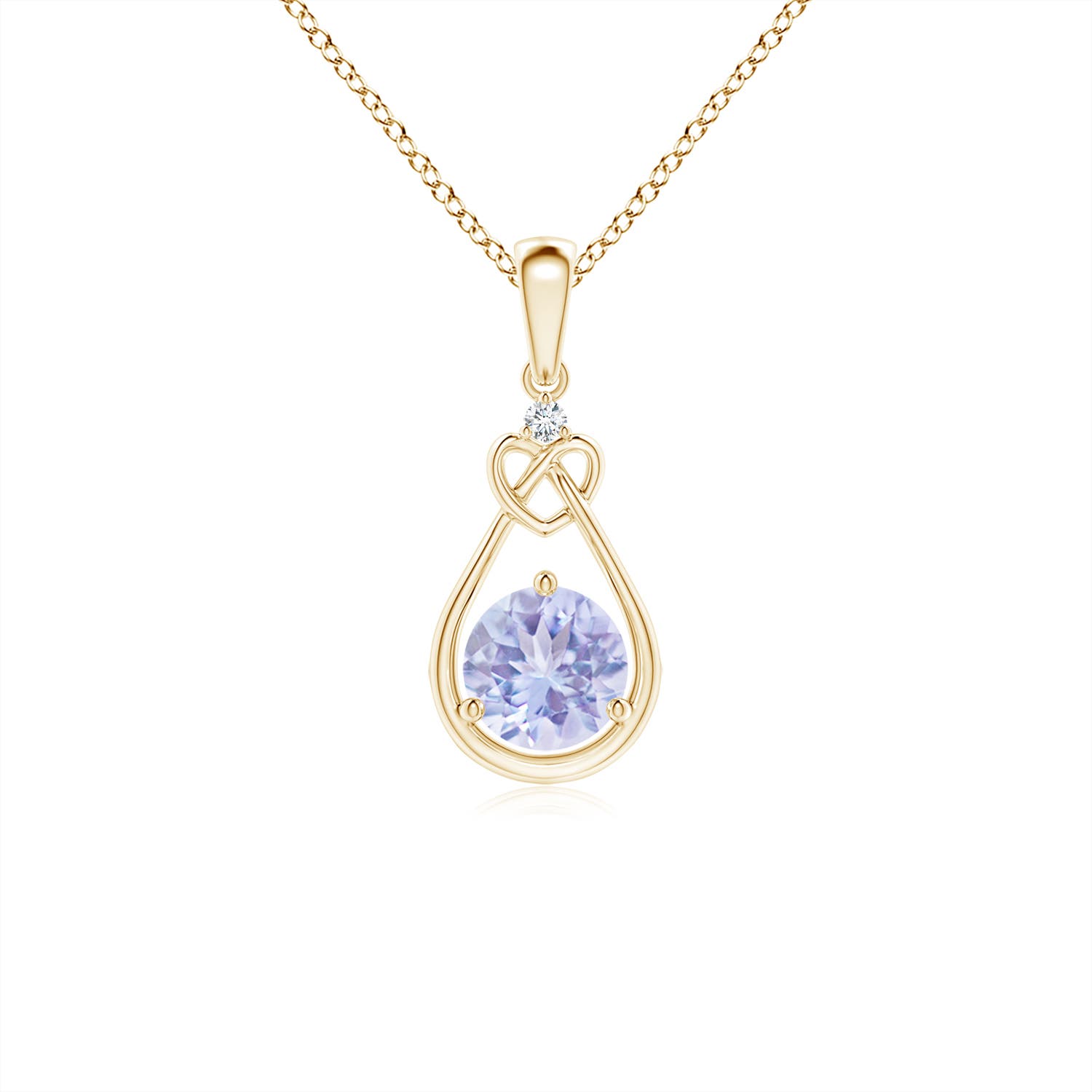 A - Tanzanite / 0.51 CT / 14 KT Yellow Gold