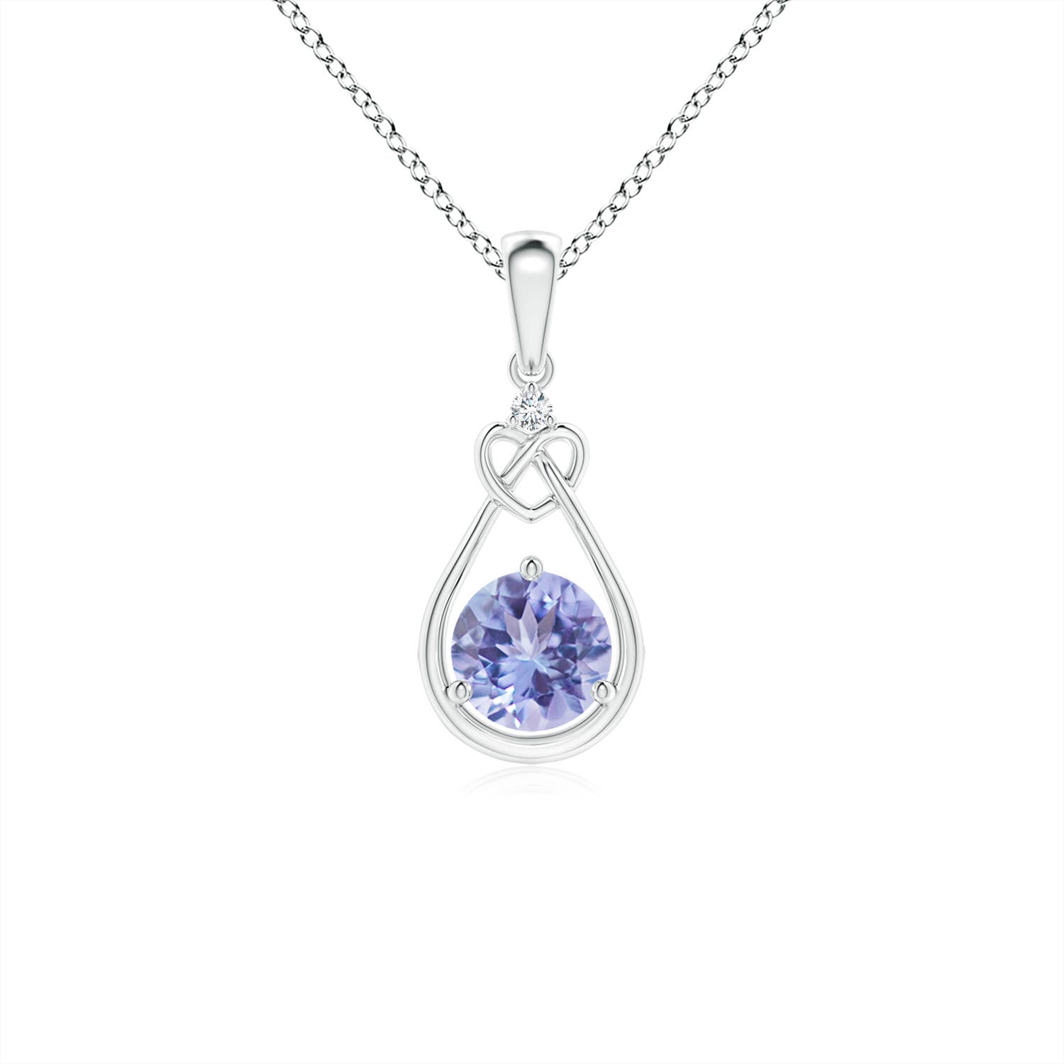 AA - Tanzanite / 0.51 CT / 14 KT White Gold