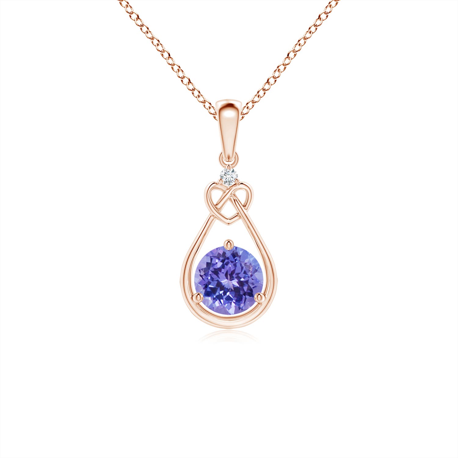 AAA - Tanzanite / 0.51 CT / 14 KT Rose Gold