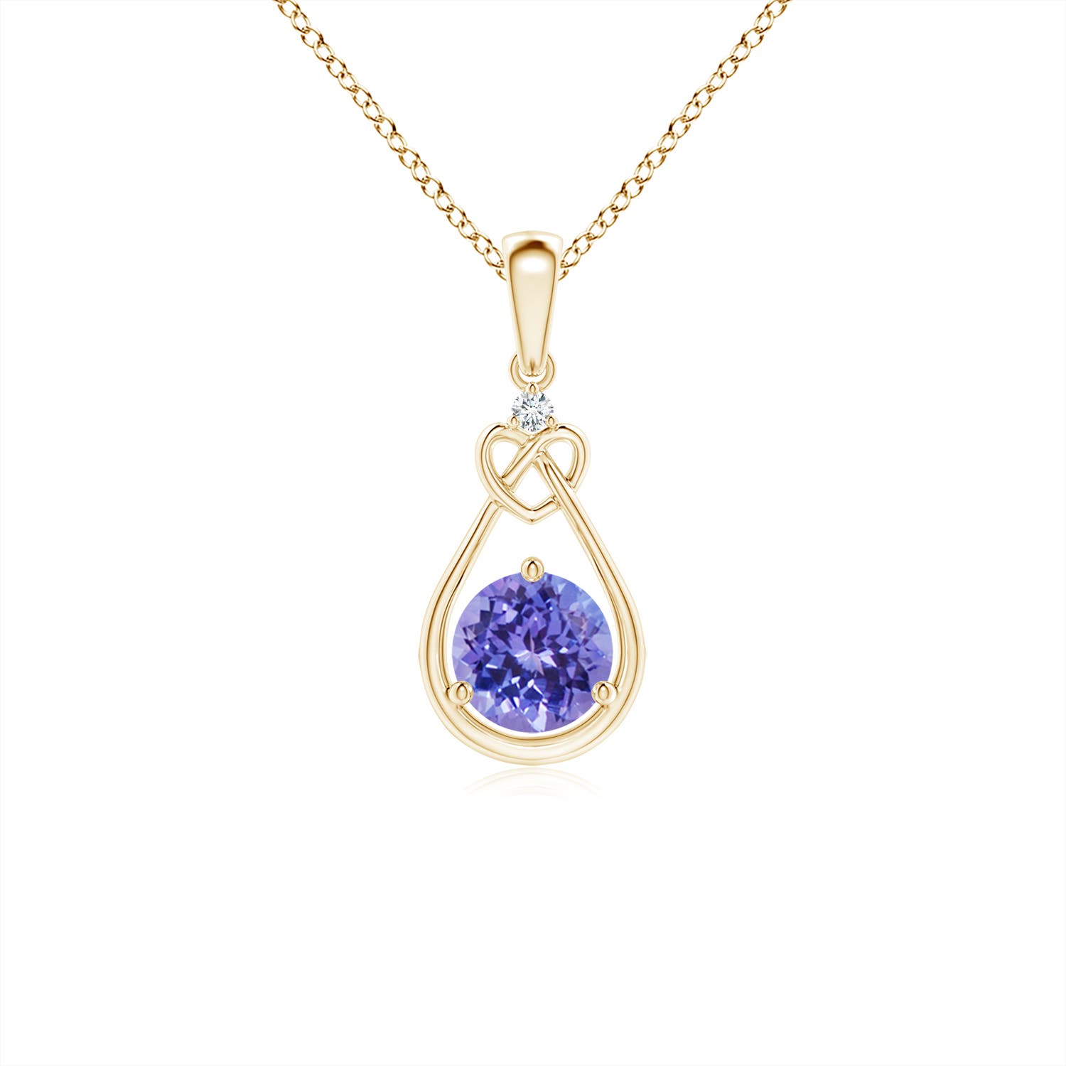 AAA - Tanzanite / 0.51 CT / 14 KT Yellow Gold