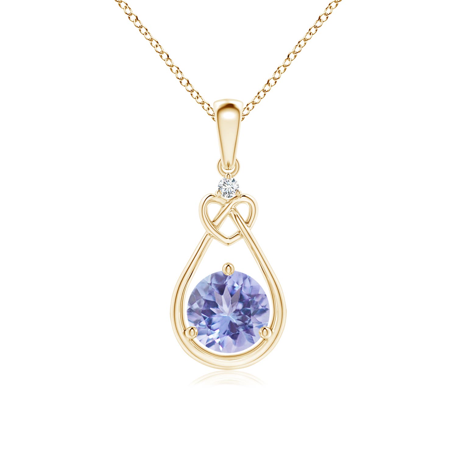 A - Tanzanite / 0.91 CT / 14 KT Yellow Gold