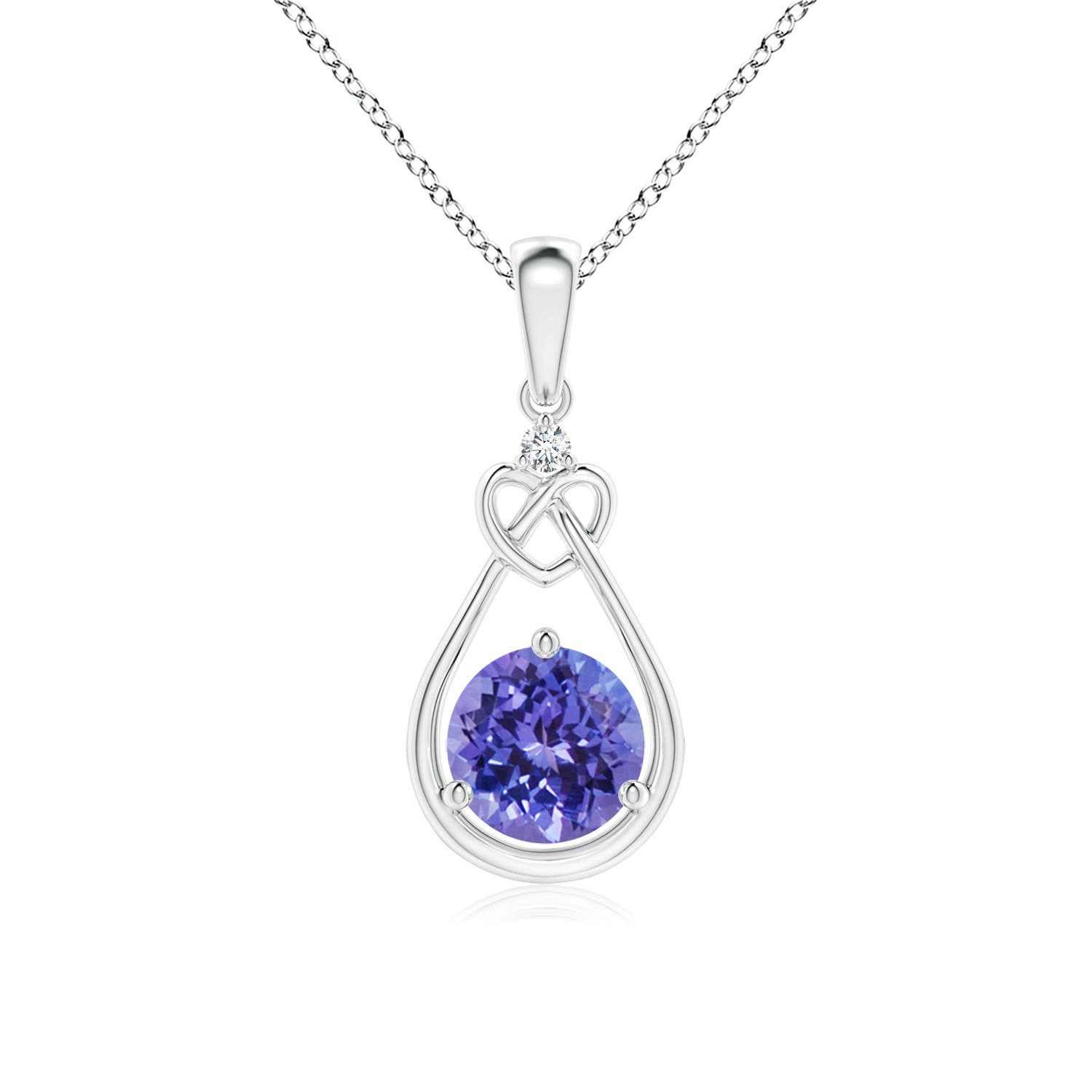 AA - Tanzanite / 0.91 CT / 14 KT White Gold