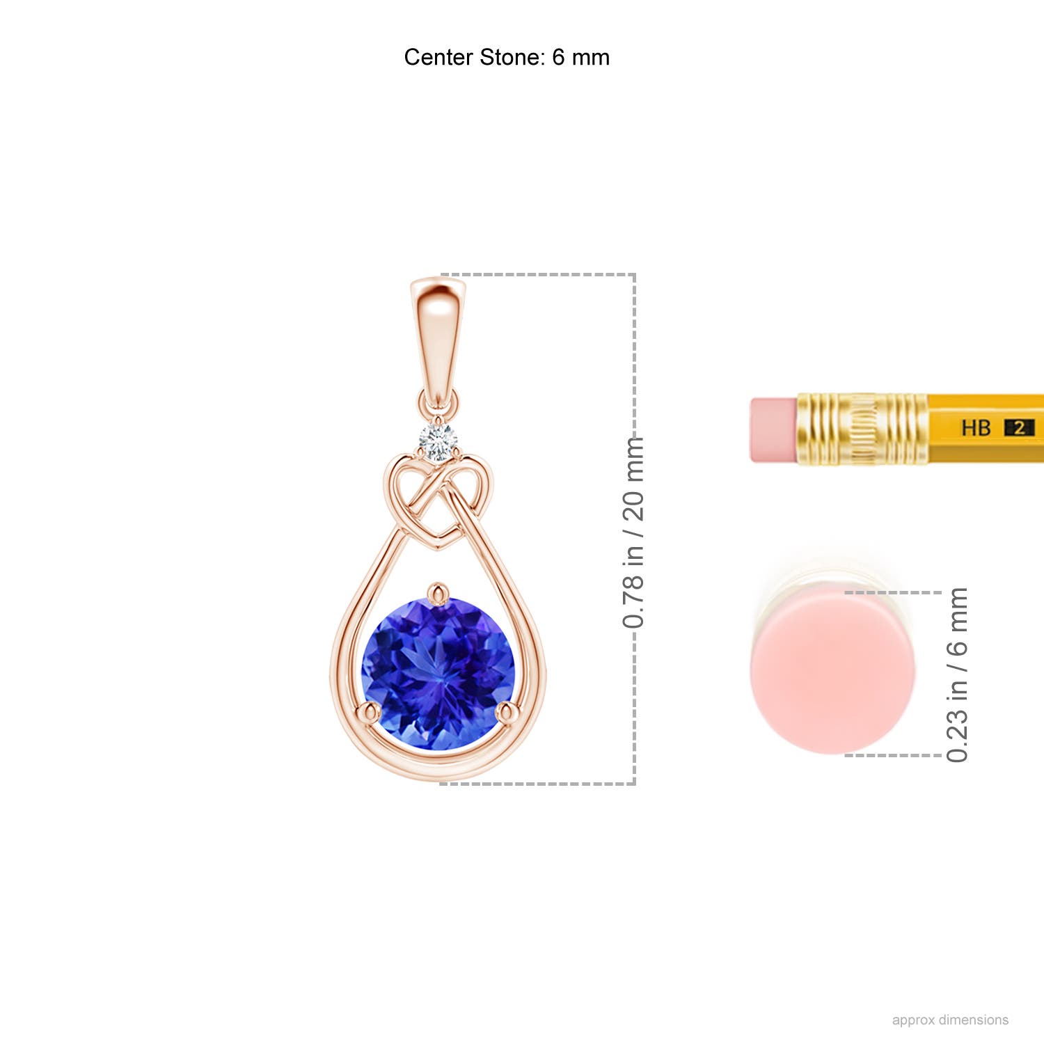 AAA - Tanzanite / 0.91 CT / 14 KT Rose Gold