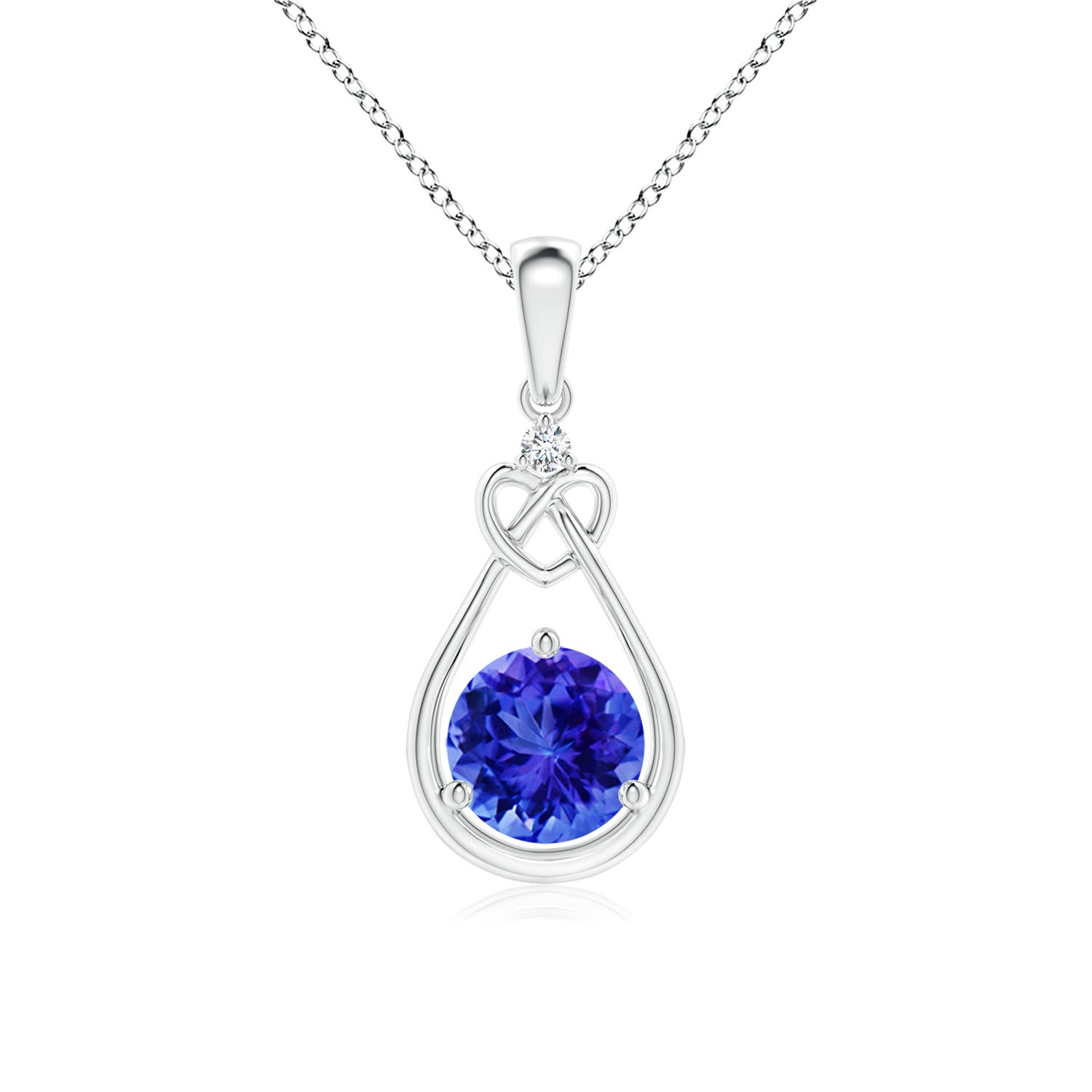 AAA - Tanzanite / 0.91 CT / 14 KT White Gold