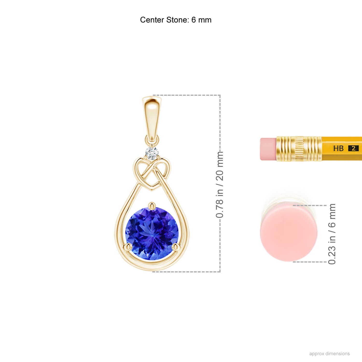 AAA - Tanzanite / 0.91 CT / 14 KT Yellow Gold