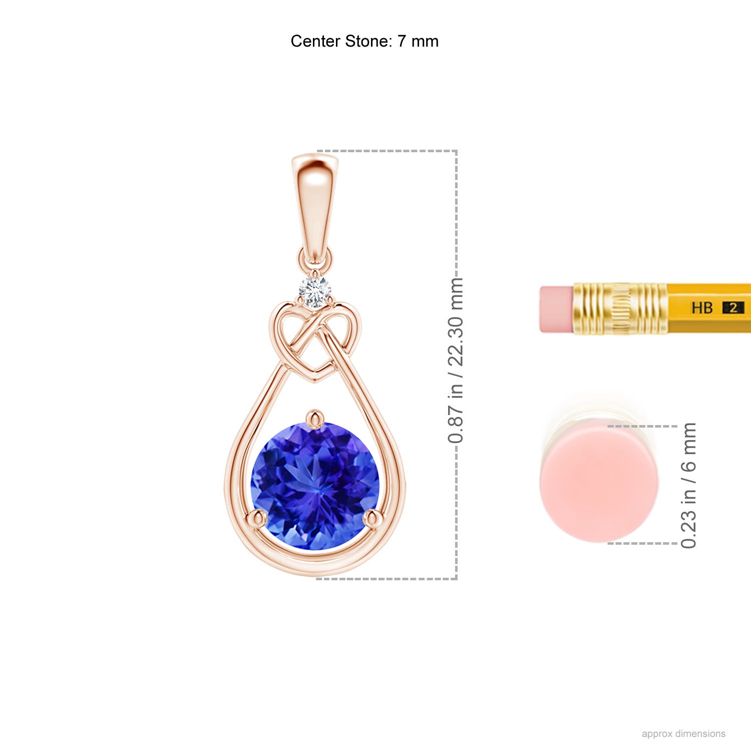 AAA - Tanzanite / 1.47 CT / 14 KT Rose Gold