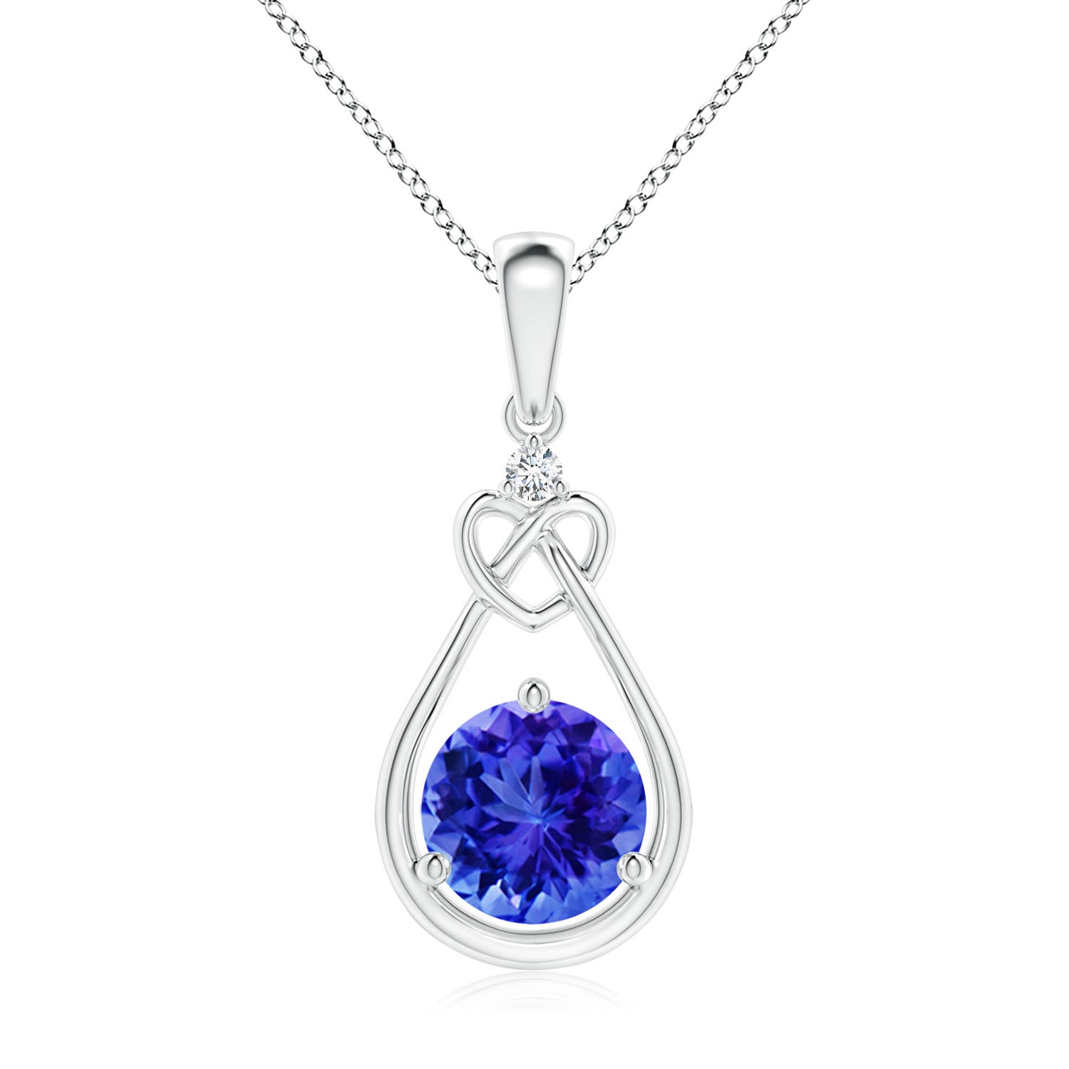 AAA - Tanzanite / 1.47 CT / 14 KT White Gold