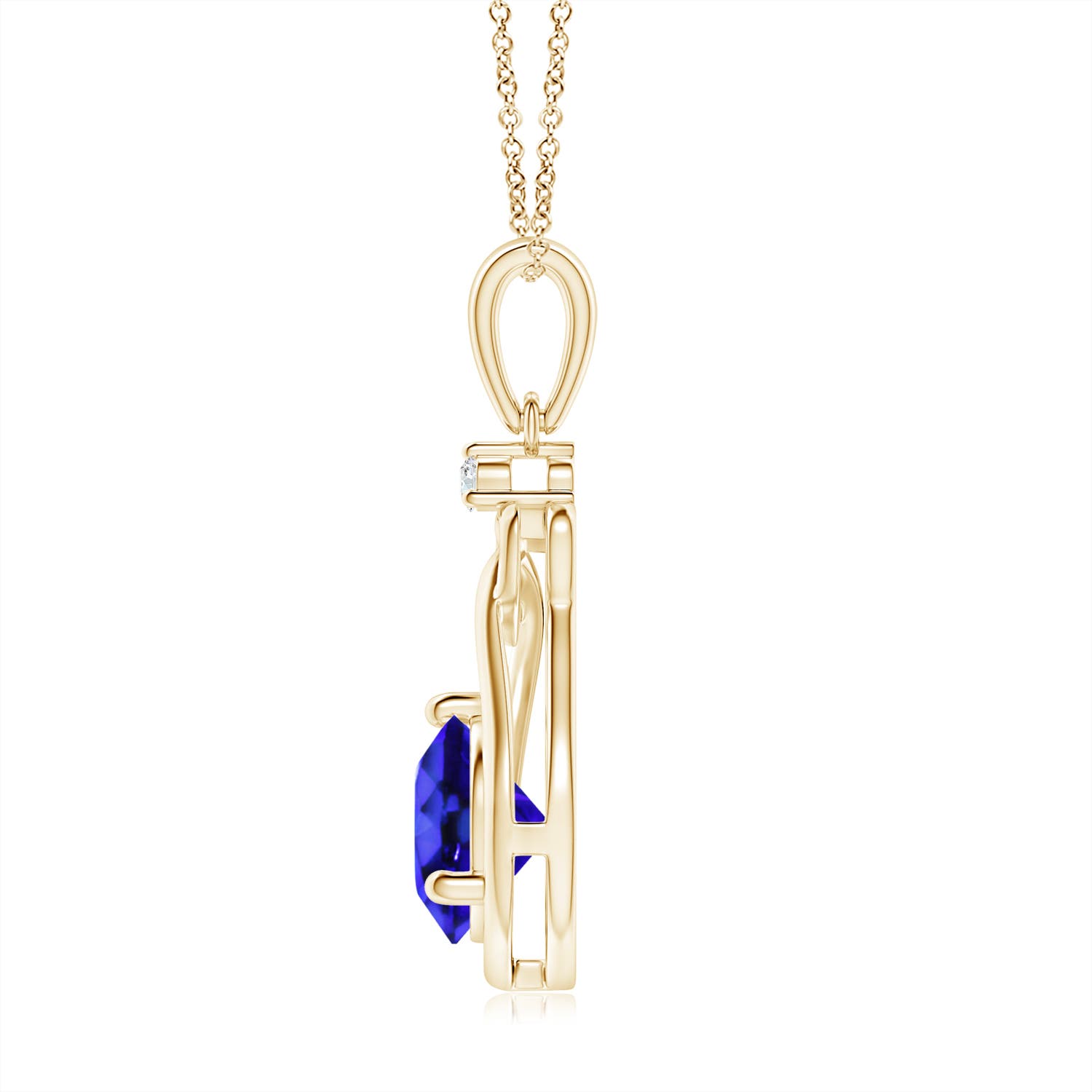 AAA - Tanzanite / 1.47 CT / 14 KT Yellow Gold