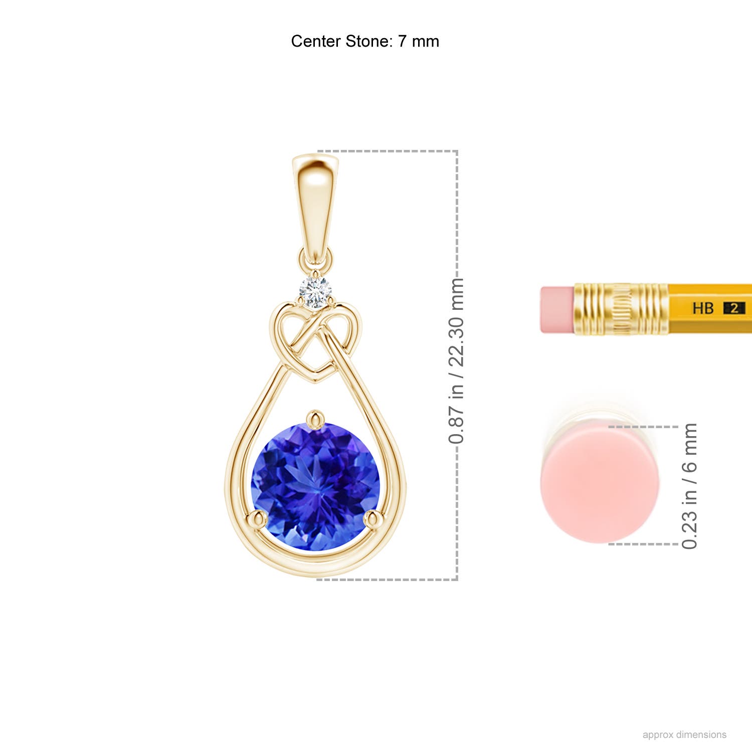 AAA - Tanzanite / 1.47 CT / 14 KT Yellow Gold