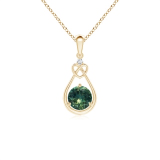 Round AA Teal Montana Sapphire