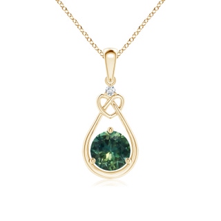 Round AA Teal Montana Sapphire