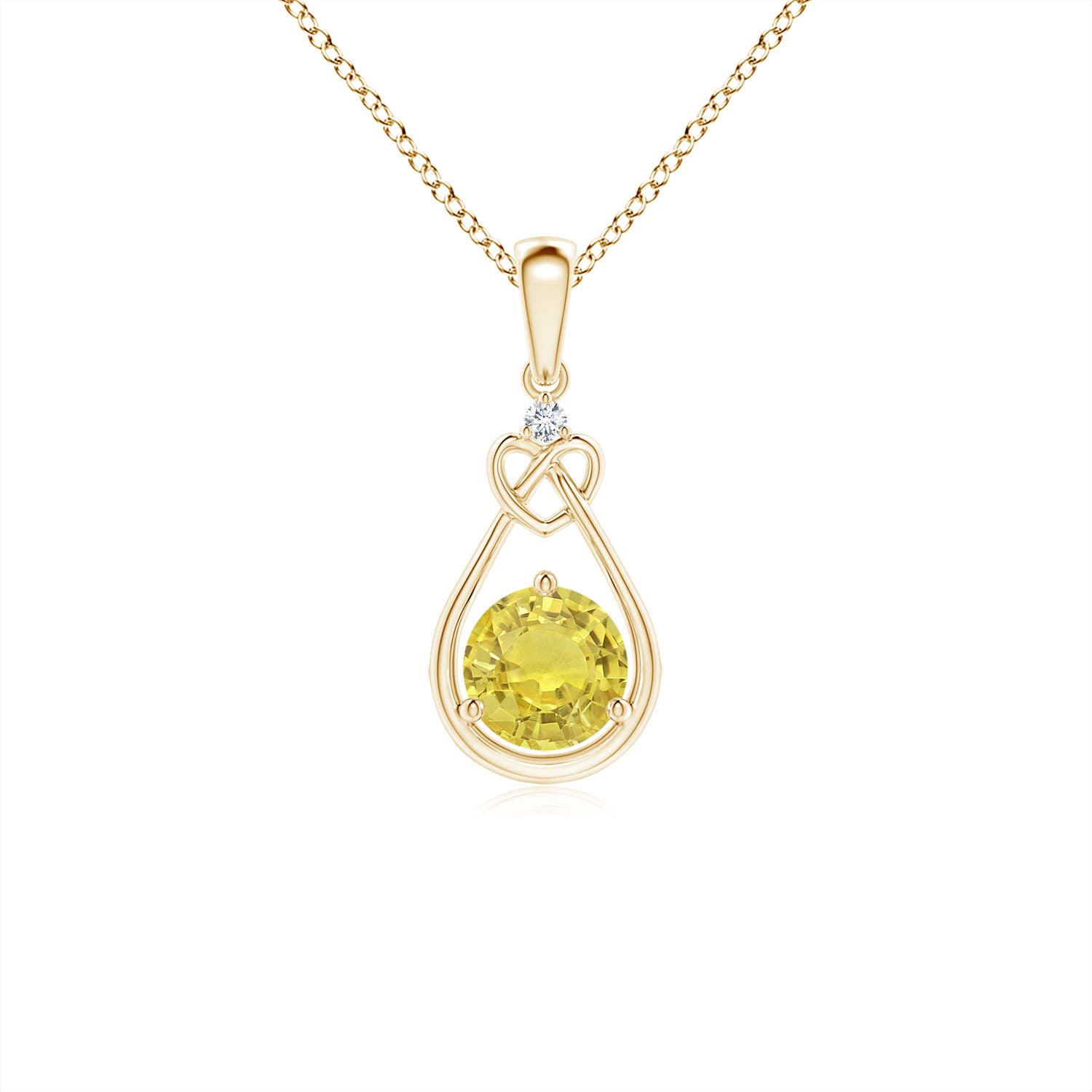 AA - Yellow Sapphire / 0.54 CT / 14 KT Yellow Gold