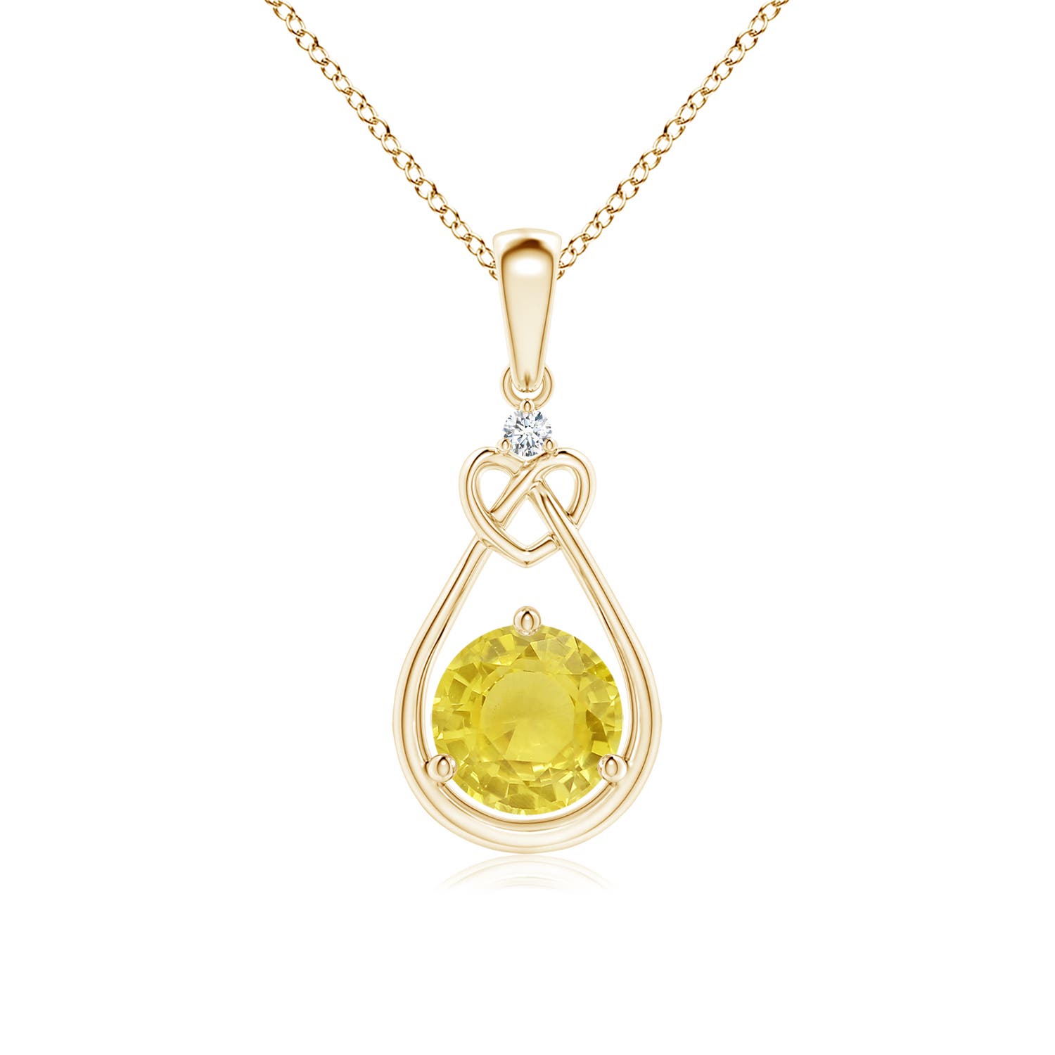 A - Yellow Sapphire / 1.01 CT / 14 KT Yellow Gold