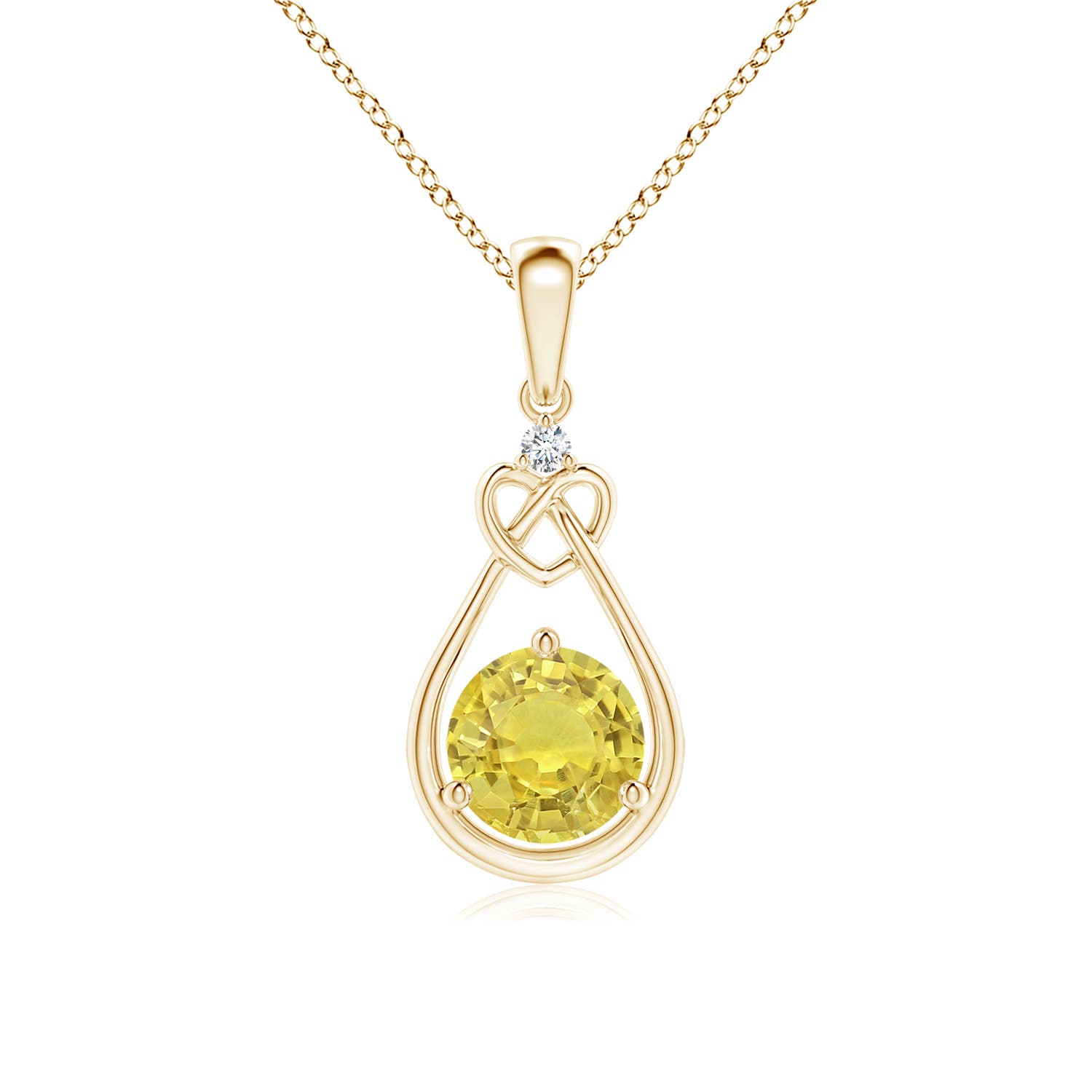 AA - Yellow Sapphire / 1.01 CT / 14 KT Yellow Gold