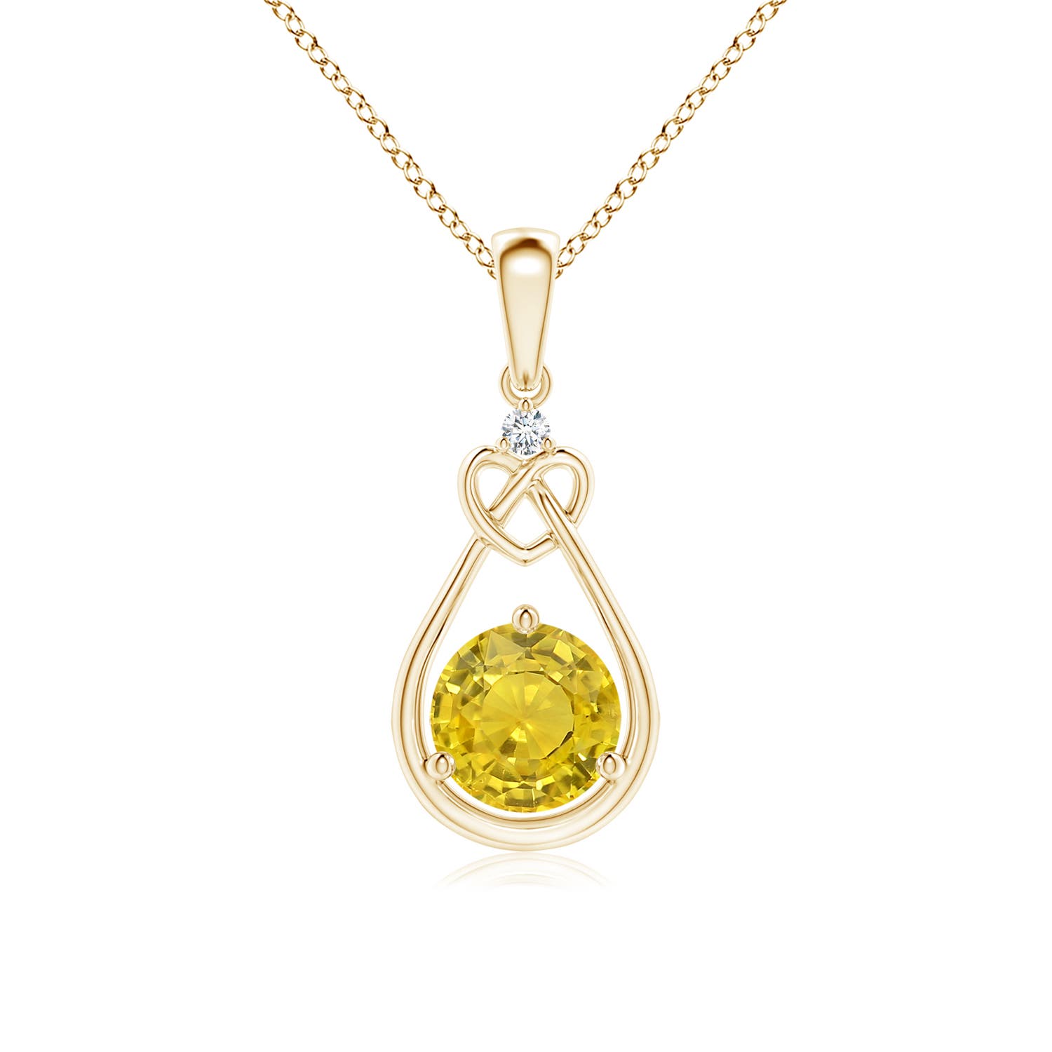 AAA - Yellow Sapphire / 1.01 CT / 14 KT Yellow Gold