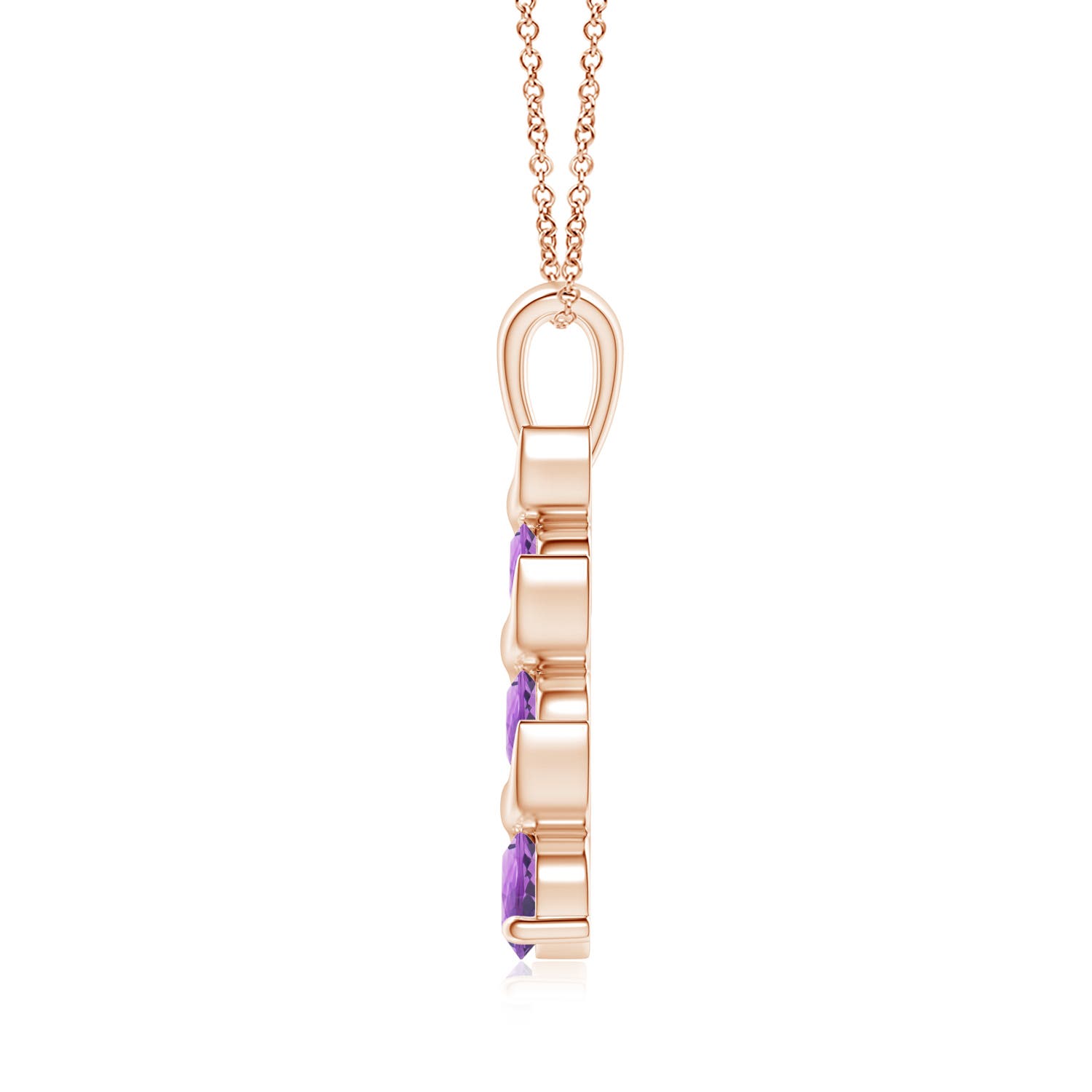 A - Amethyst / 0.51 CT / 14 KT Rose Gold