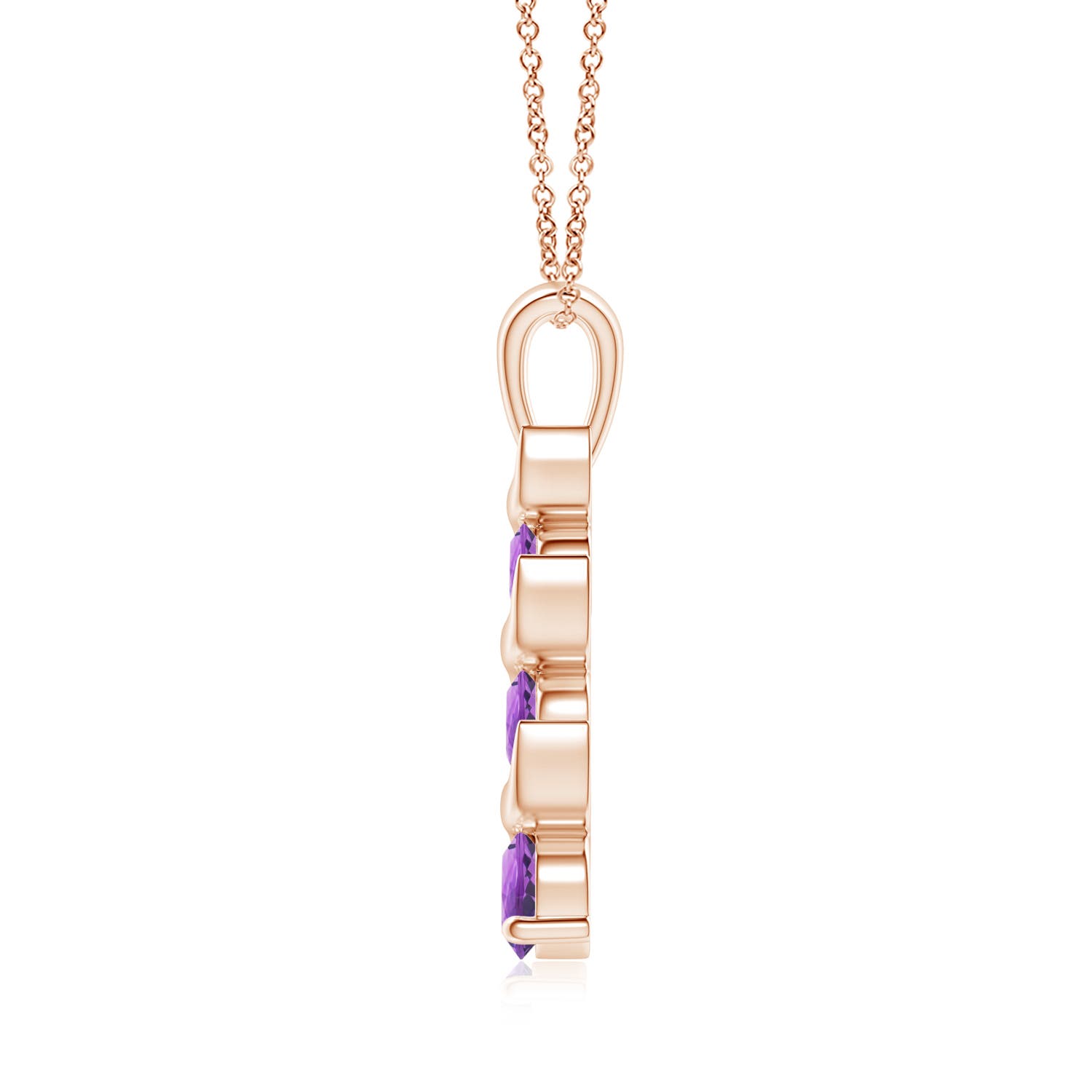 AA - Amethyst / 0.51 CT / 14 KT Rose Gold