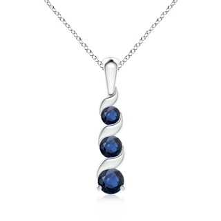 Round AA Blue Sapphire