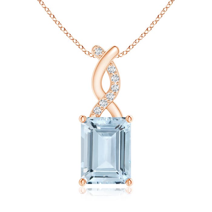 A - Aquamarine / 1.39 CT / 14 KT Rose Gold