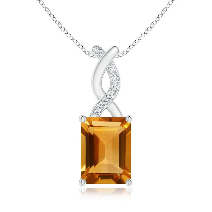 AA - Citrine / 1.54 CT / 14 KT White Gold