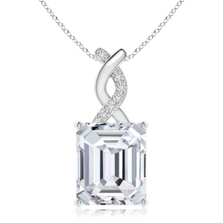 10x8.5mm HSI2 Diamond Pendant with Entwined Bale in P950 Platinum