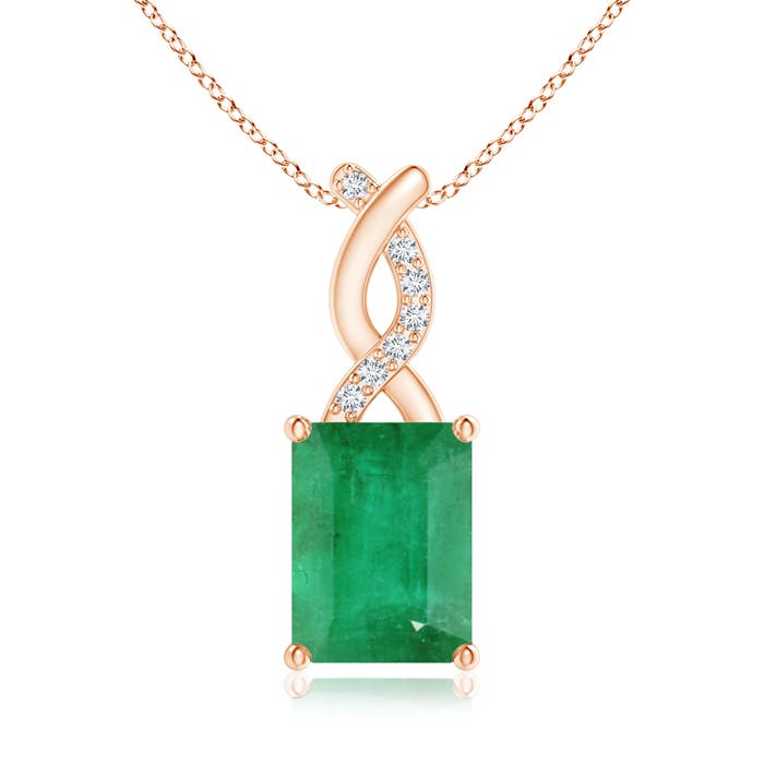 A - Emerald / 1.54 CT / 14 KT Rose Gold