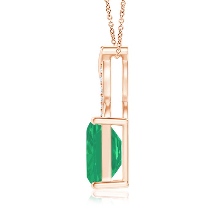 A - Emerald / 1.54 CT / 14 KT Rose Gold