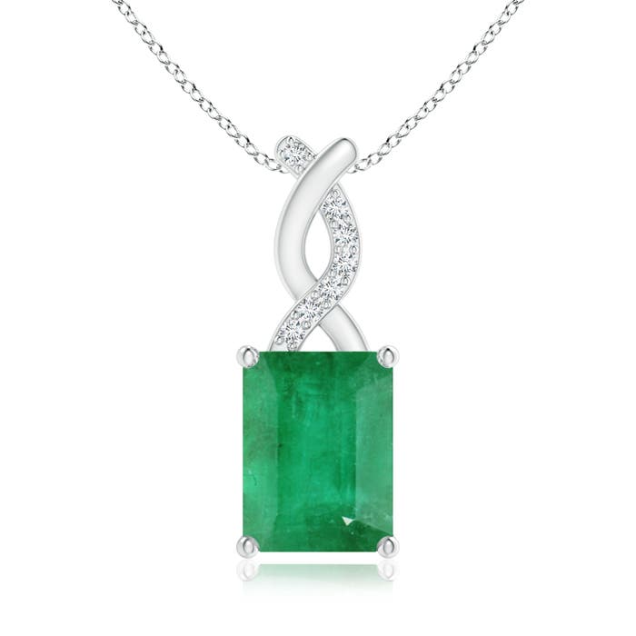 A - Emerald / 1.54 CT / 14 KT White Gold