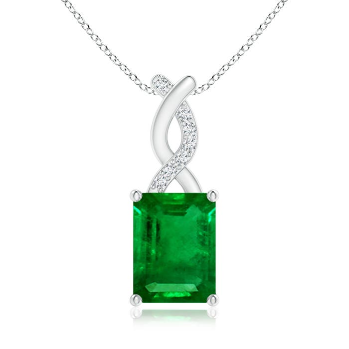 AAAA - Emerald / 1.54 CT / 14 KT White Gold