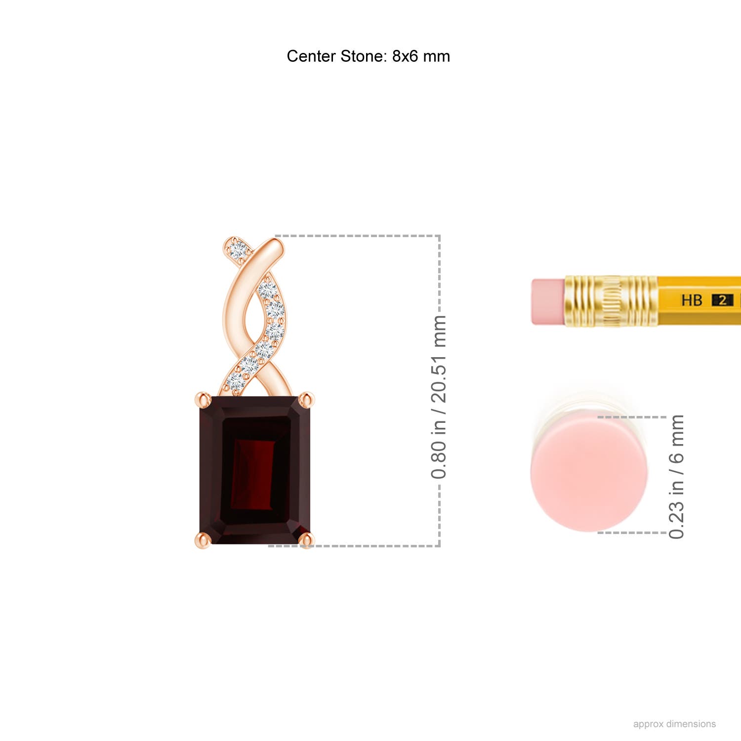 A - Garnet / 1.84 CT / 14 KT Rose Gold