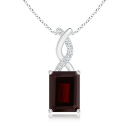 Emerald Cut Garnet Fashion Necklaces & Pendants
