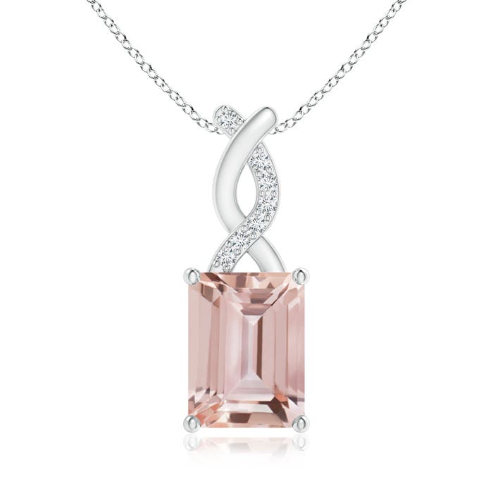 AAA - Morganite / 1.44 CT / 14 KT White Gold