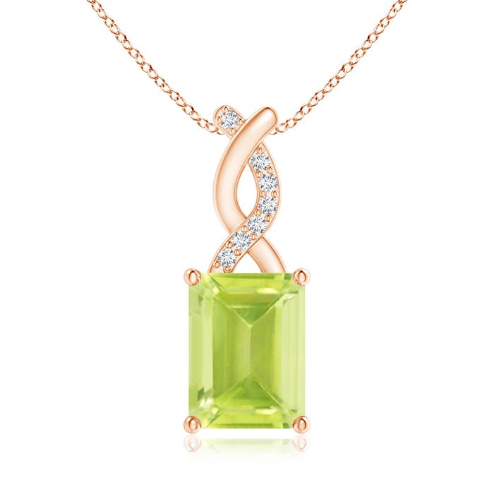 A - Peridot / 1.64 CT / 14 KT Rose Gold