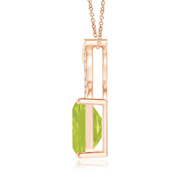 A - Peridot / 1.64 CT / 14 KT Rose Gold