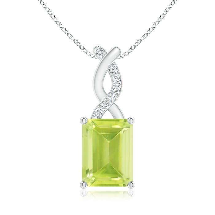 A - Peridot / 1.64 CT / 14 KT White Gold