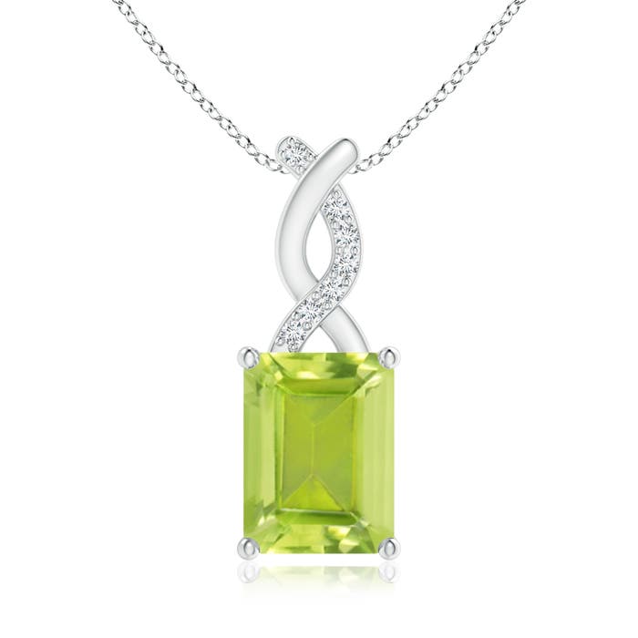 AA - Peridot / 1.64 CT / 14 KT White Gold