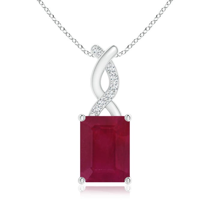 A - Ruby / 1.64 CT / 14 KT White Gold