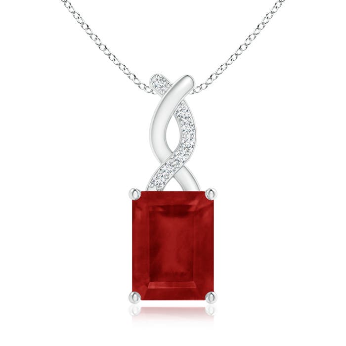 AA - Ruby / 1.64 CT / 14 KT White Gold