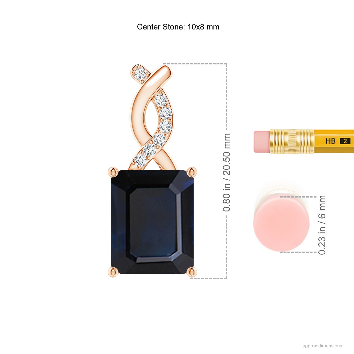 A - Blue Sapphire / 3.46 CT / 14 KT Rose Gold