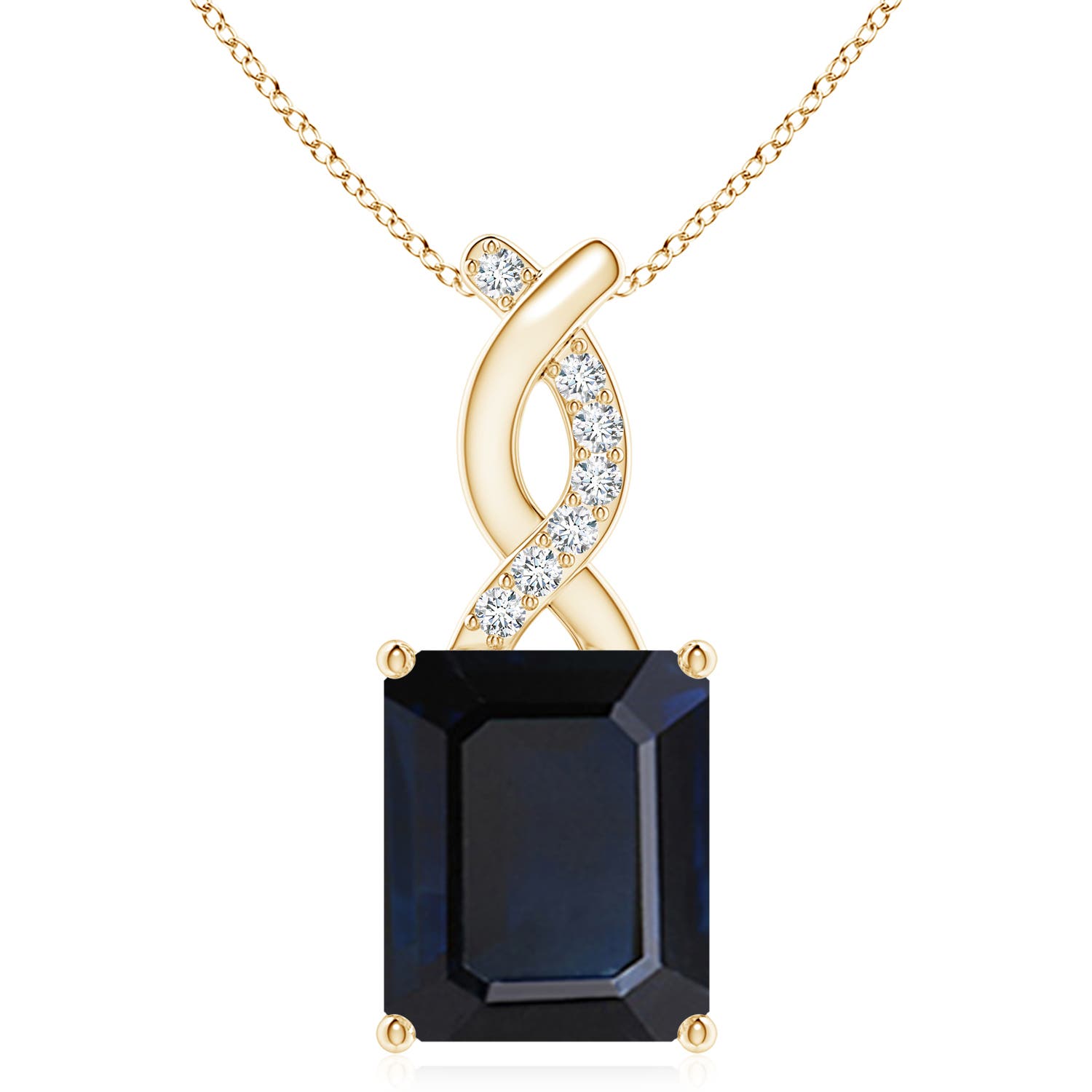 A - Blue Sapphire / 5.58 CT / 14 KT Yellow Gold