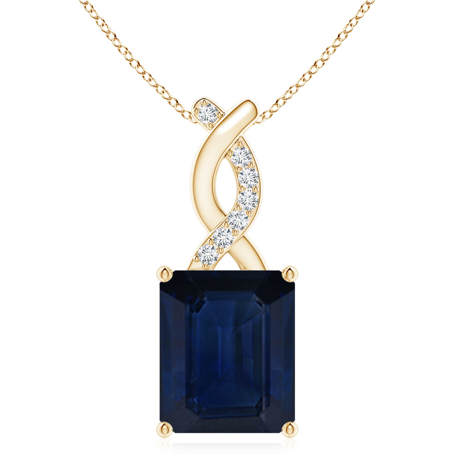 AA - Blue Sapphire / 5.58 CT / 14 KT Yellow Gold