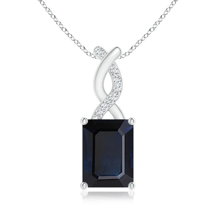 A - Blue Sapphire / 1.69 CT / 14 KT White Gold