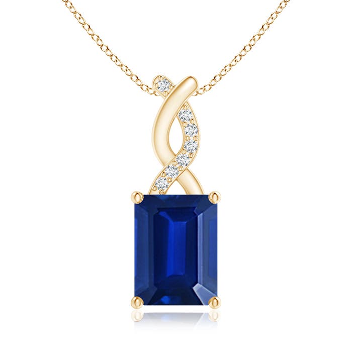 AAAA - Blue Sapphire / 1.69 CT / 14 KT Yellow Gold