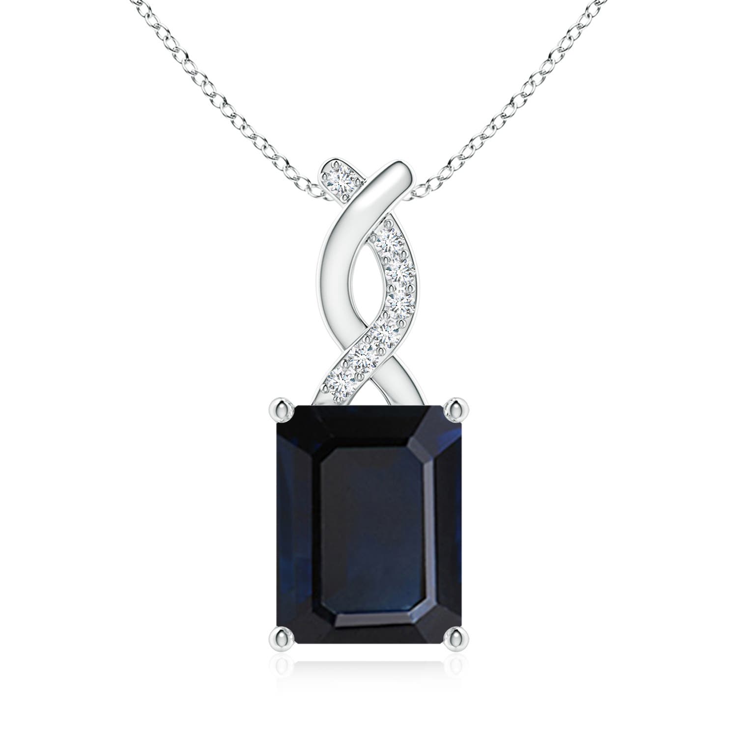 A - Blue Sapphire / 2.49 CT / 14 KT White Gold