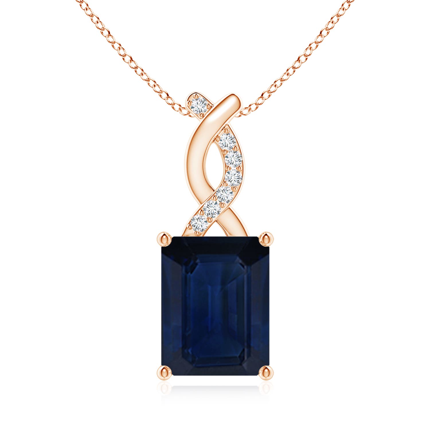 AA - Blue Sapphire / 2.49 CT / 14 KT Rose Gold