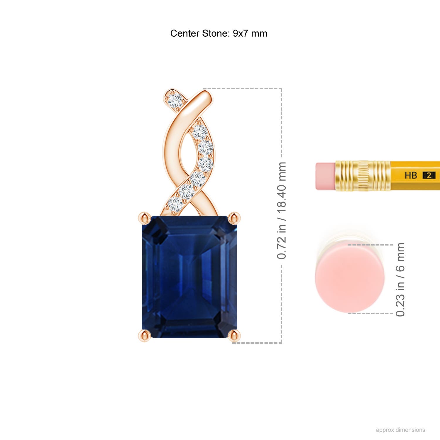 AAA - Blue Sapphire / 2.49 CT / 14 KT Rose Gold