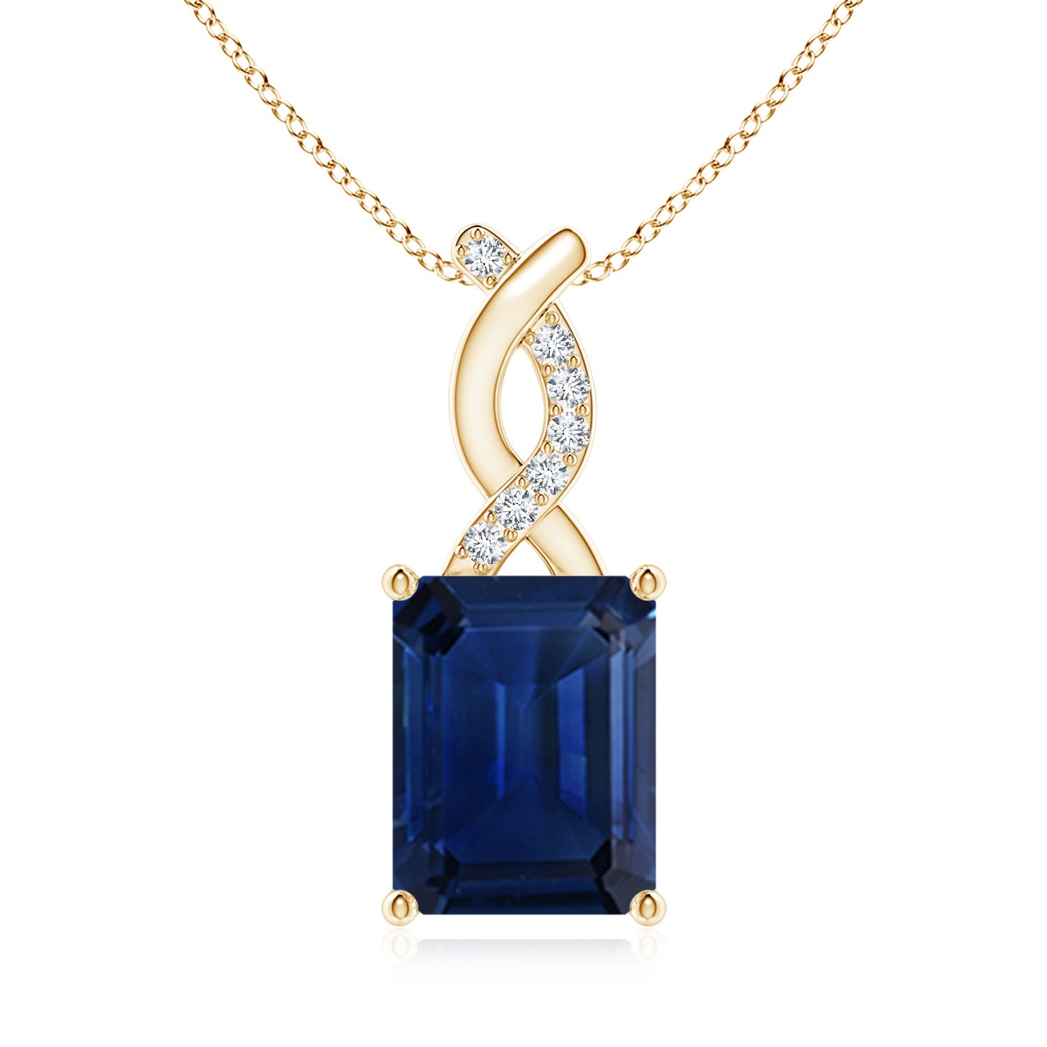 AAA - Blue Sapphire / 2.49 CT / 14 KT Yellow Gold