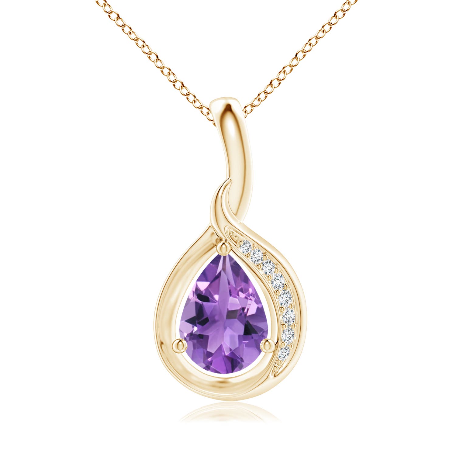 AA - Amethyst / 0.63 CT / 14 KT Yellow Gold