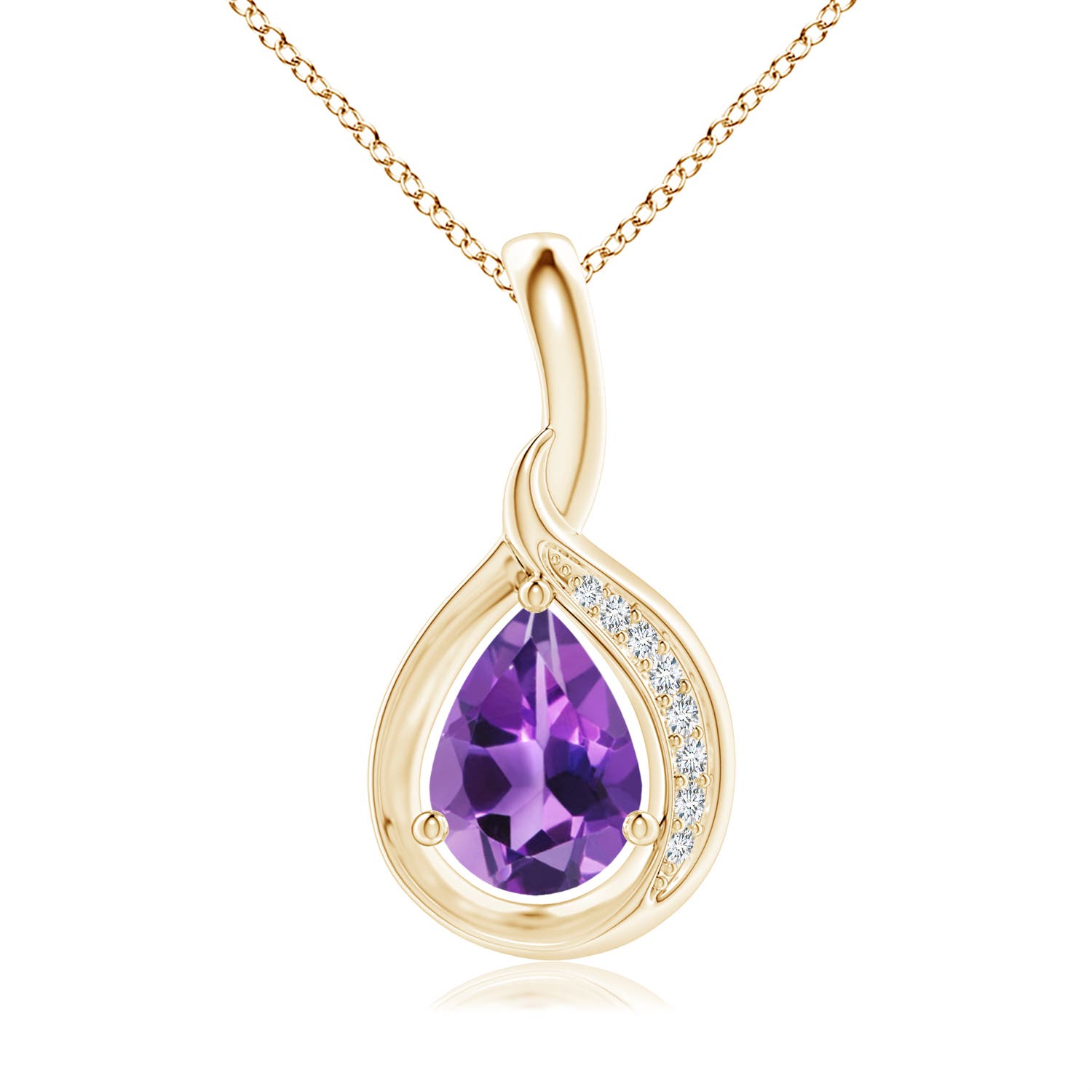 AAA - Amethyst / 0.63 CT / 14 KT Yellow Gold